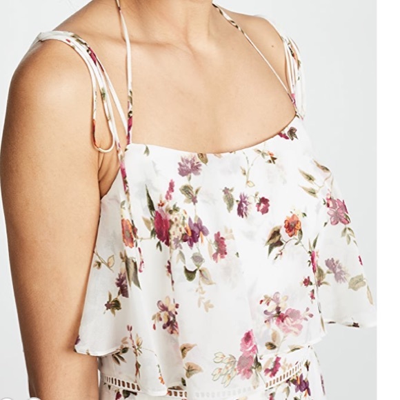 NWT WAYF Imola Tiered Floral Midi Dress - Picture 4 of 9